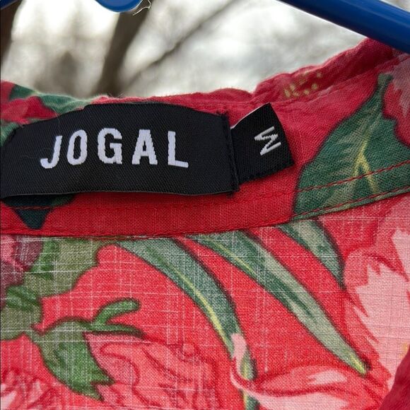 Men's Red Floral Hawaiian Shirt M - Picture 2 of 5